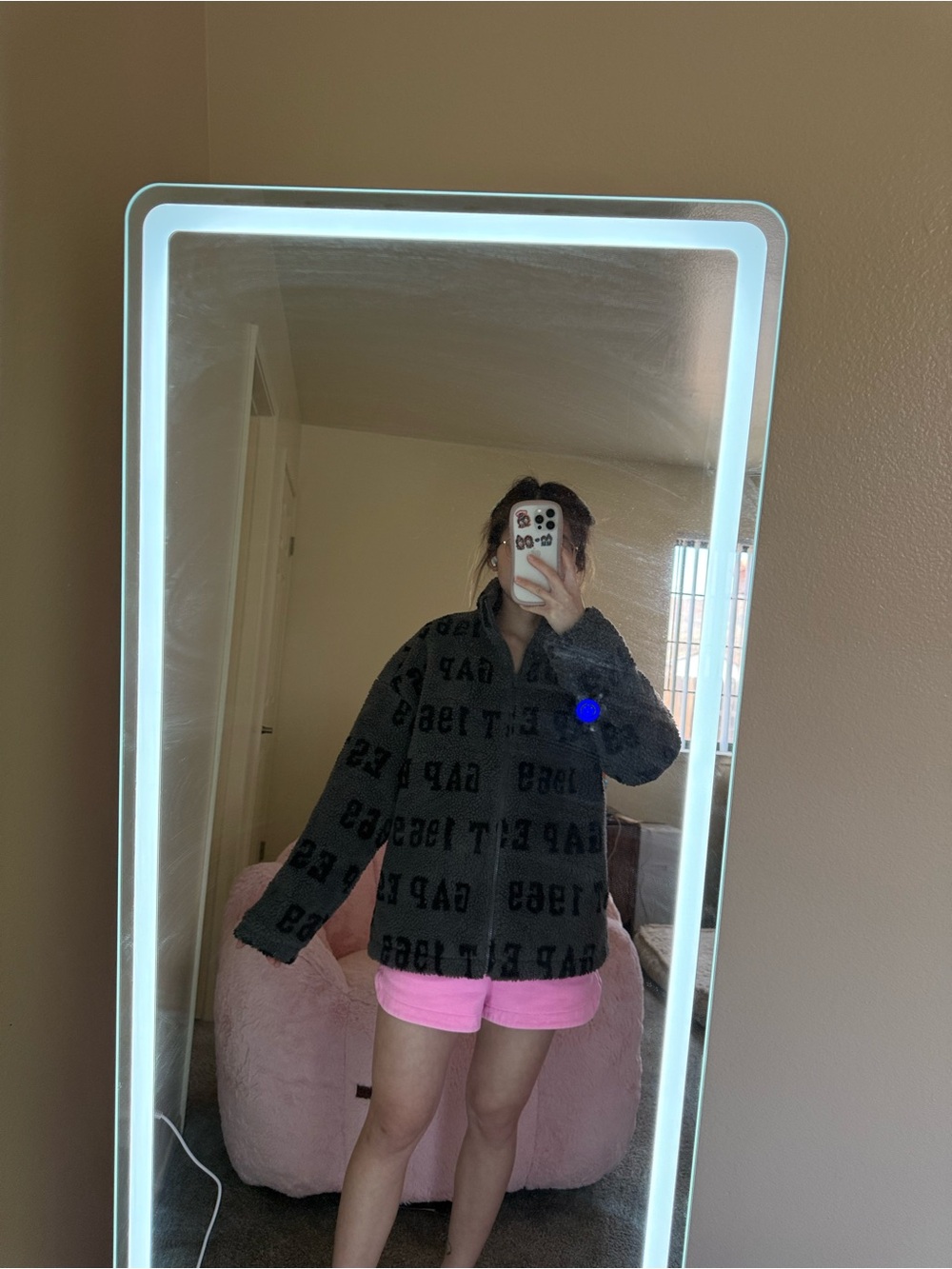 GAP Unisex Fur Jacket with "Gap Est 1969" Text